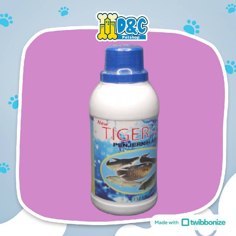 TIGER O2 250 ML - PENJERNIH AIR KOLAM IKAN KOI IKAN LELEIKAN NILA, PEMBERSIH AIR KOLAM IKAN