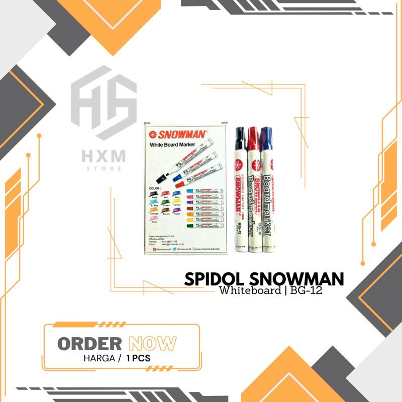 

Spidol Whiteboard SNOWMAN BG-12