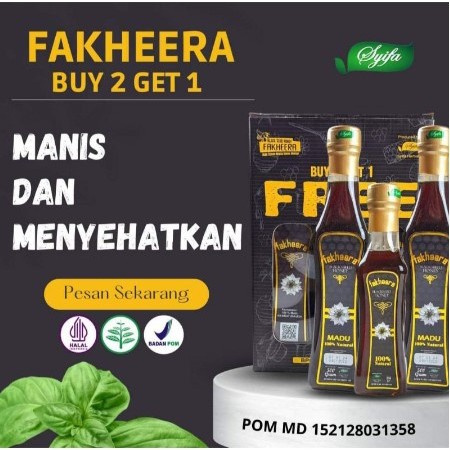 

Madu Habbatussauda Al Haramain Fakheera Promo Pack 1 KG Free 250 gram ( 500gr + 500gr + 250gr = 1.250gr ) Alharamain