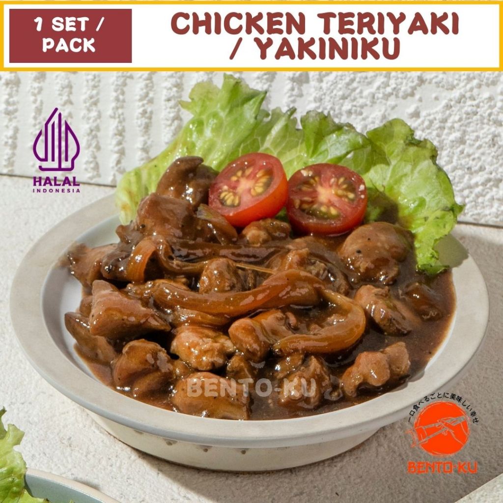 

BENTO-KU | CHICKEN TERIYAKI / YAKINIKU | HALAL | 1 SET / PACK