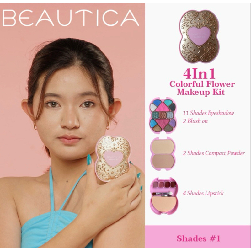 BEAUTICA COLORFUL FLOWER MAKE UP KIT