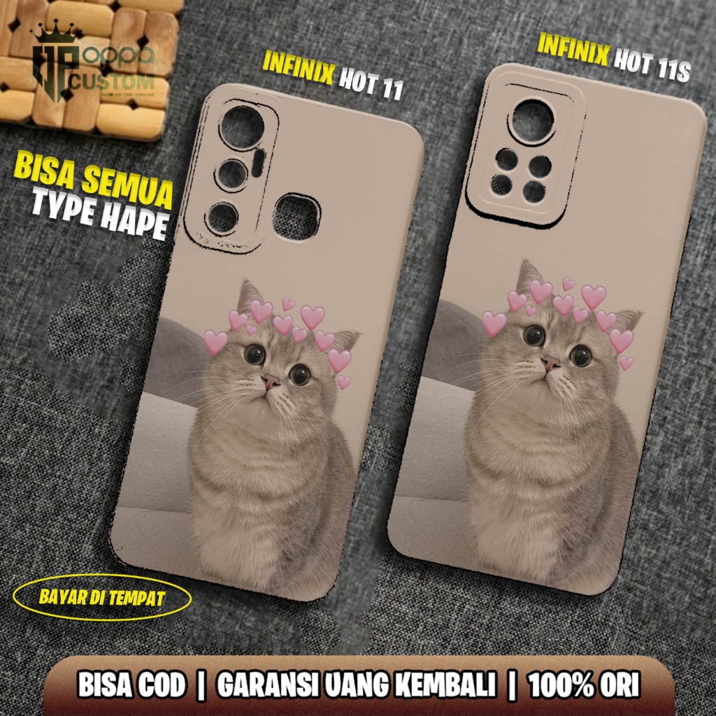 CASE INFINIX HOT 11 11S - CASING HOT 11 11S  - Motif  [ KUCING ] Case Hp Infinix hot 11 - Infinix ho