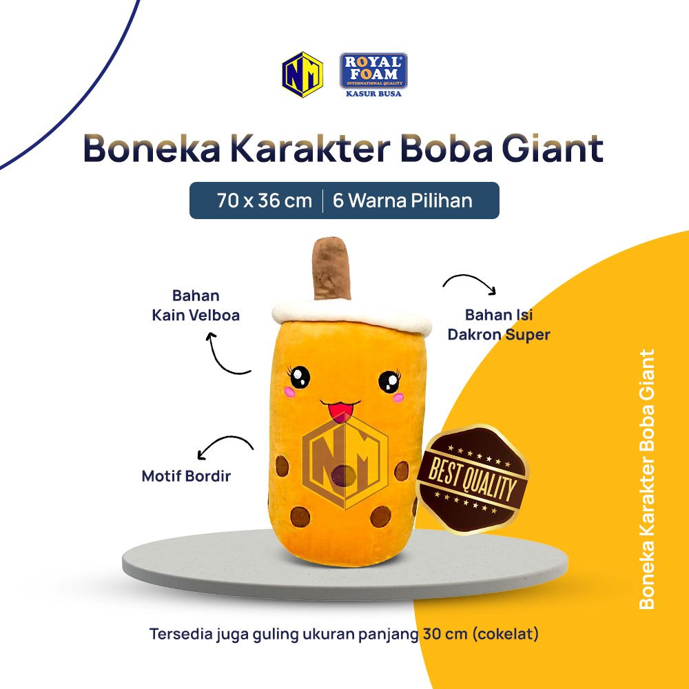 Boneka Boba Giant Super Besar Tinggi 70cm Bahan Halus SNI murah bgt