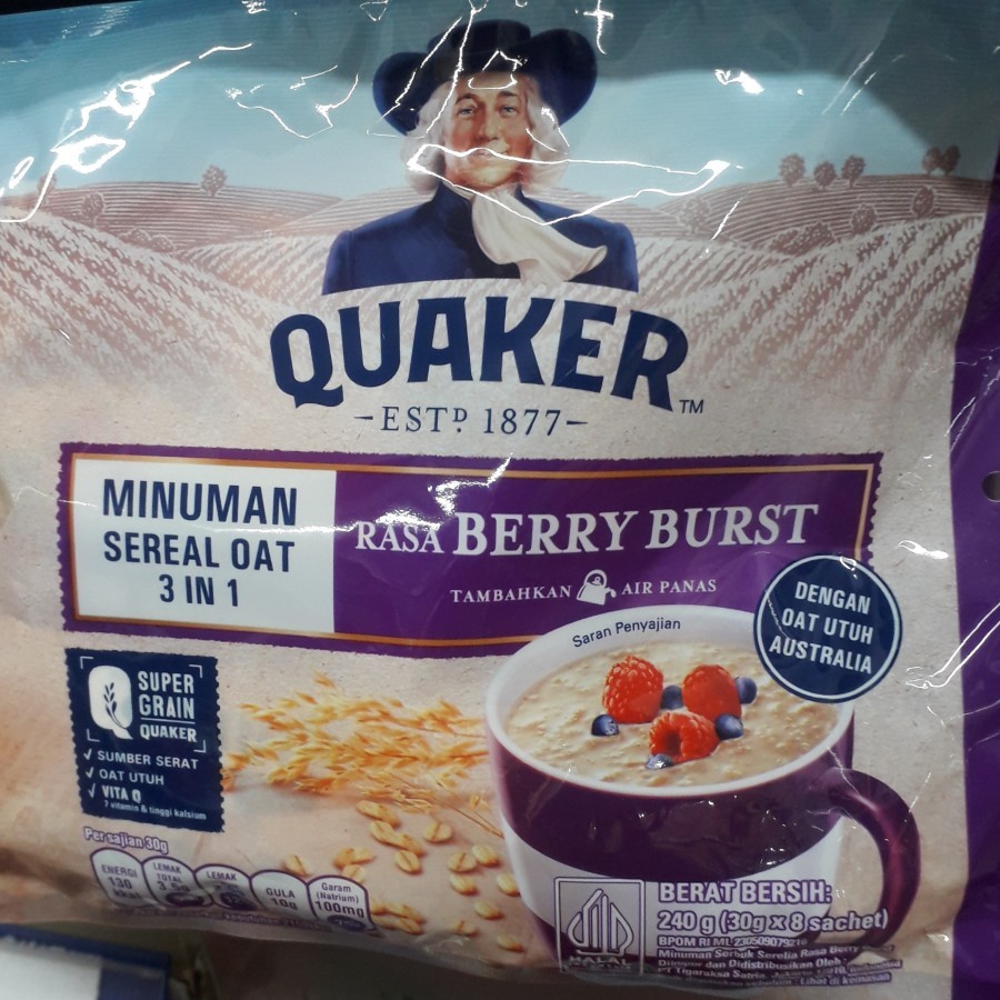 

Quaker 3in1 Berry Burst 30gr x 8 sachet