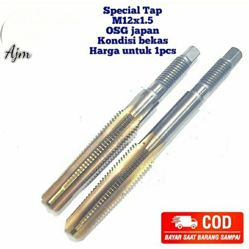 special tap m12x1.5 hss OSG japan untuk baut 17 otomotif kasar sedang