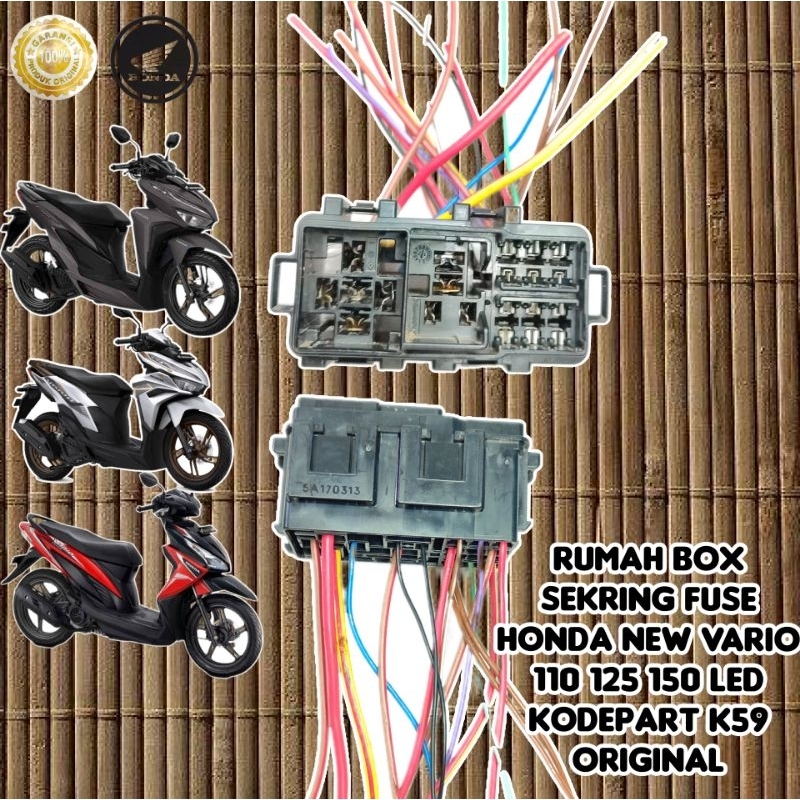 Rumah box sekring fuse honda new vario 110 125 150 led kodepart K59 original