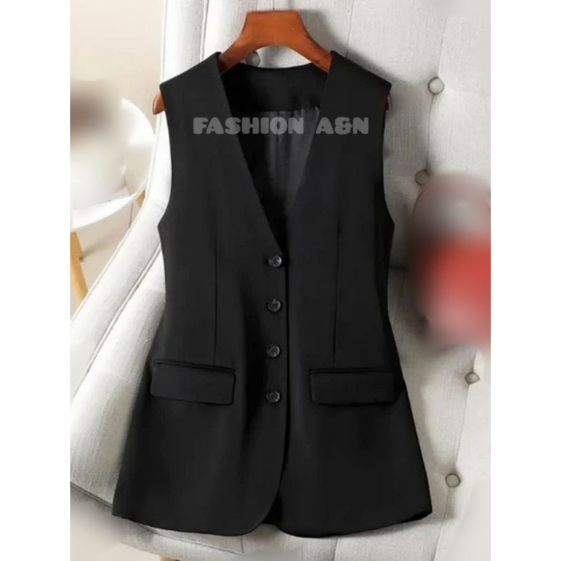 outer wanita/Jas wanita tanpa lengan/Rompi Outer wanita model keren kekinian