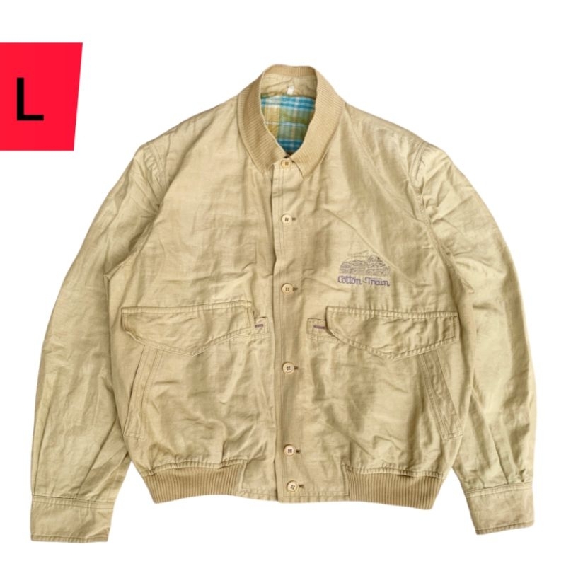 Jaket harrington linen ERMENEGILDO ZEGNA made in Italy ( size L ) vintage