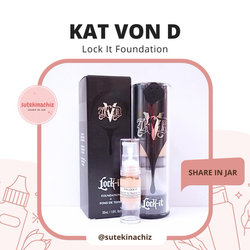 [SHARE] Kat Von D KVD Beauty Lock It Foundation Share In Jar
