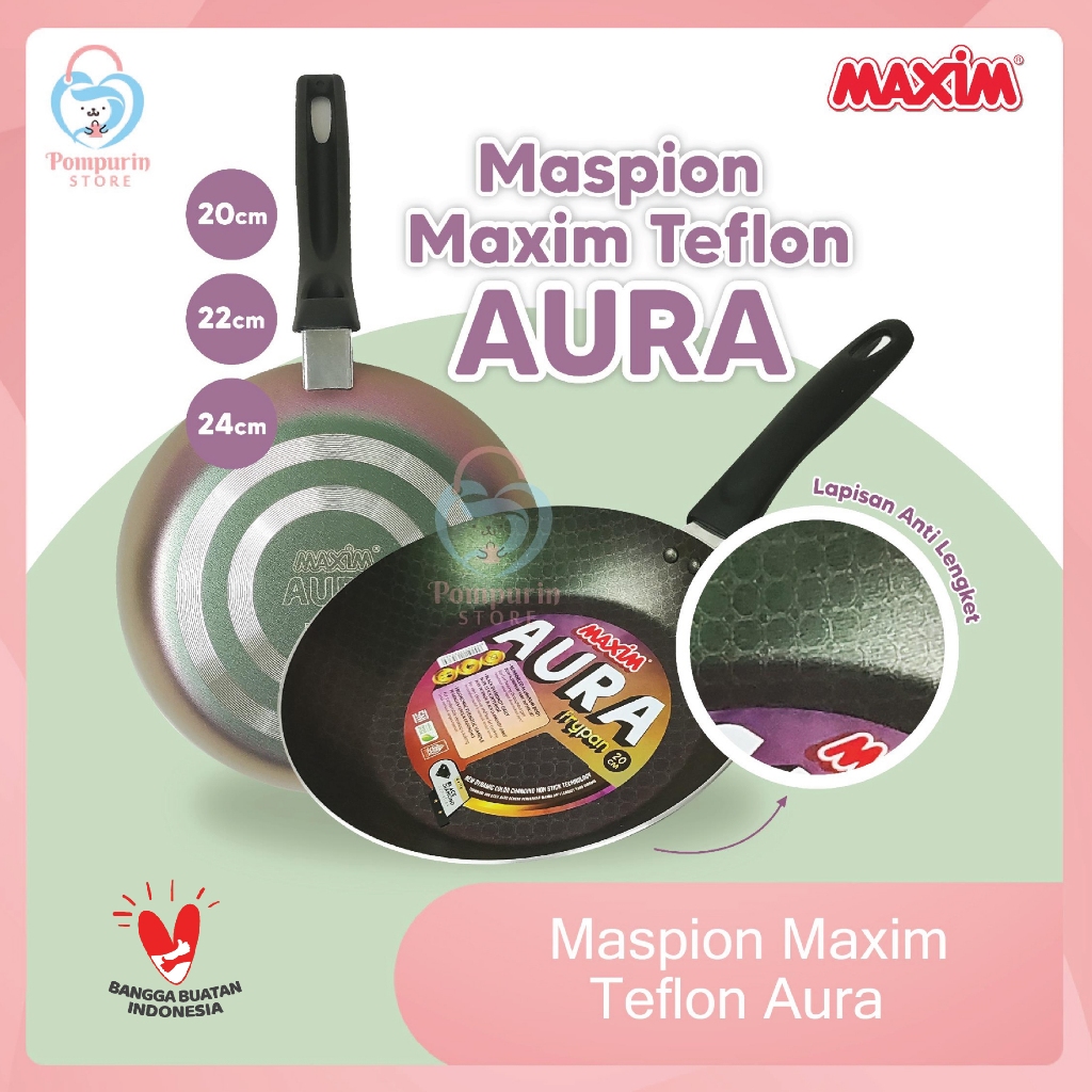 Maspion Maxim Teflon AURA - Teflon Penggorengan Anti Lengket MB