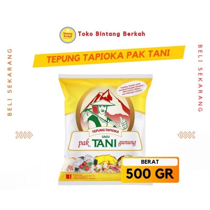 

Tepung Tapioka Sagu Tani Gunung 500 gram – Tepung Serbaguna dari Singkong Pilihan