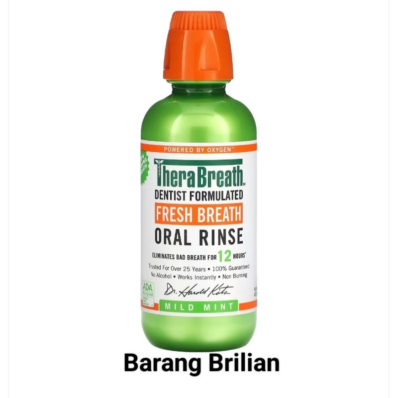 TheraBreath 24hour fresh oral rinse obat kumur mouthwash ori USA Thera Breath