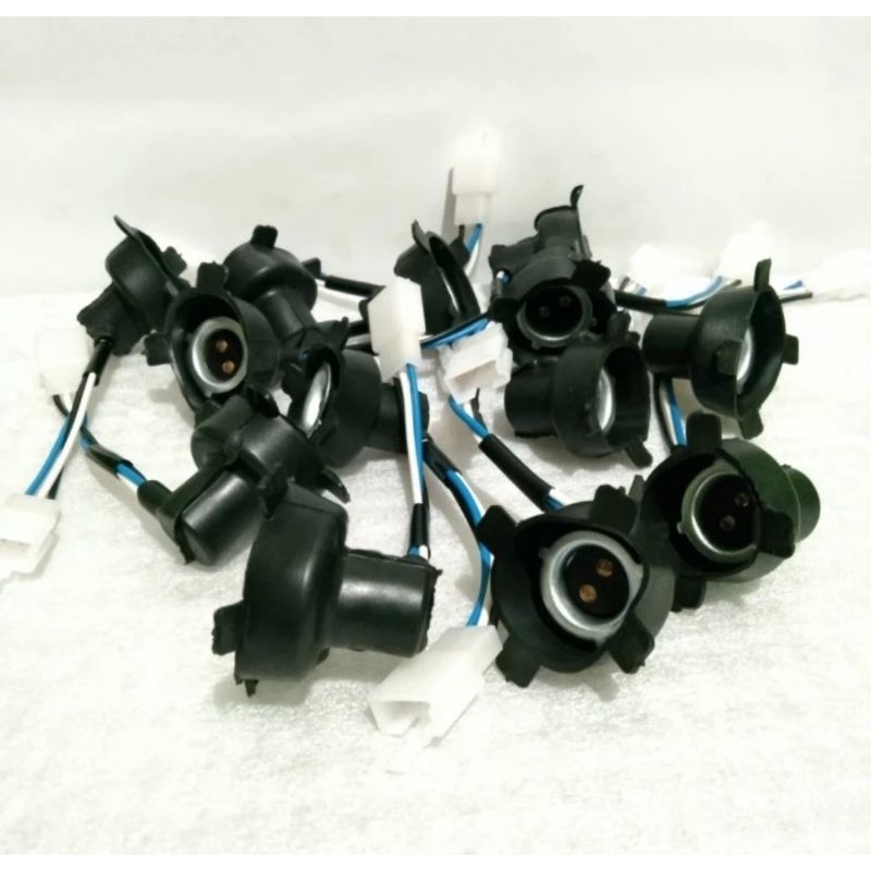 Soket Lampu Depan H6 Fitting Lampu Motor Honda Supra Grand Revo Beat Vario