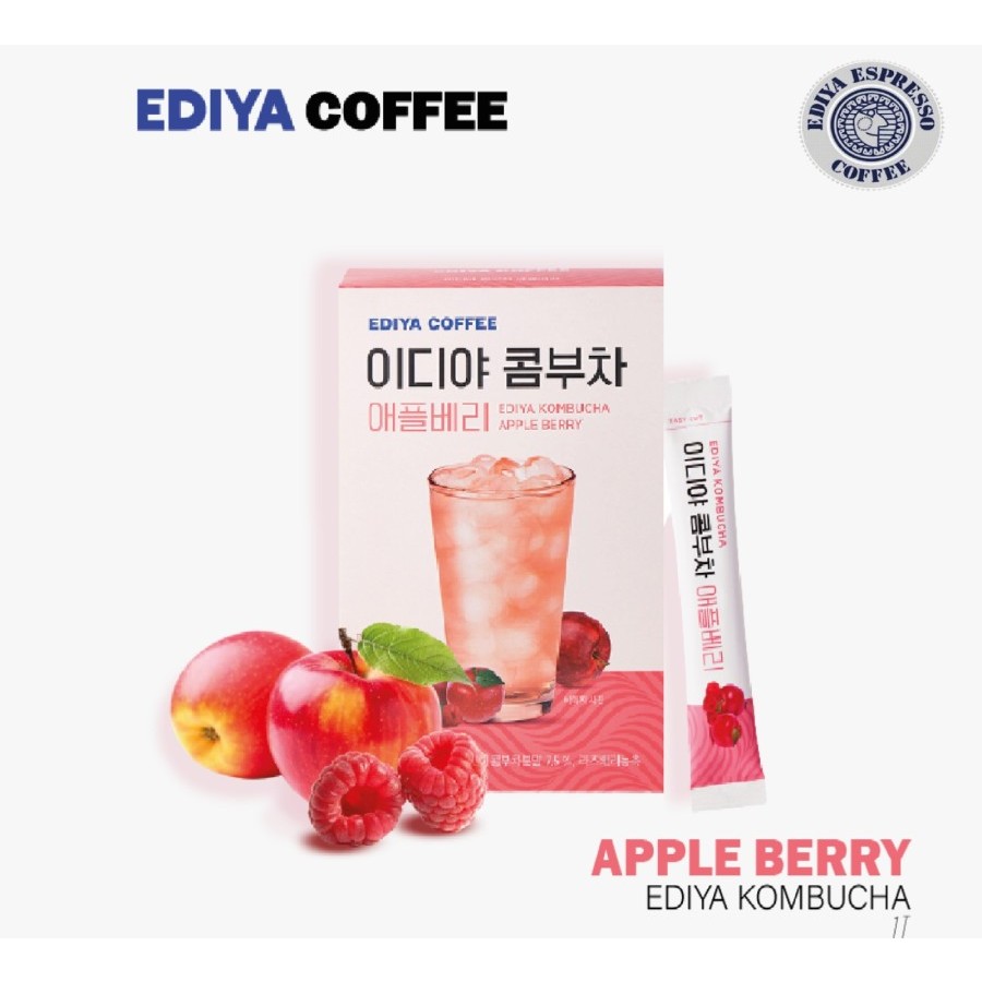 

EDIYA Kombucha Apple Berry (6gr@20sachet ) 120gr