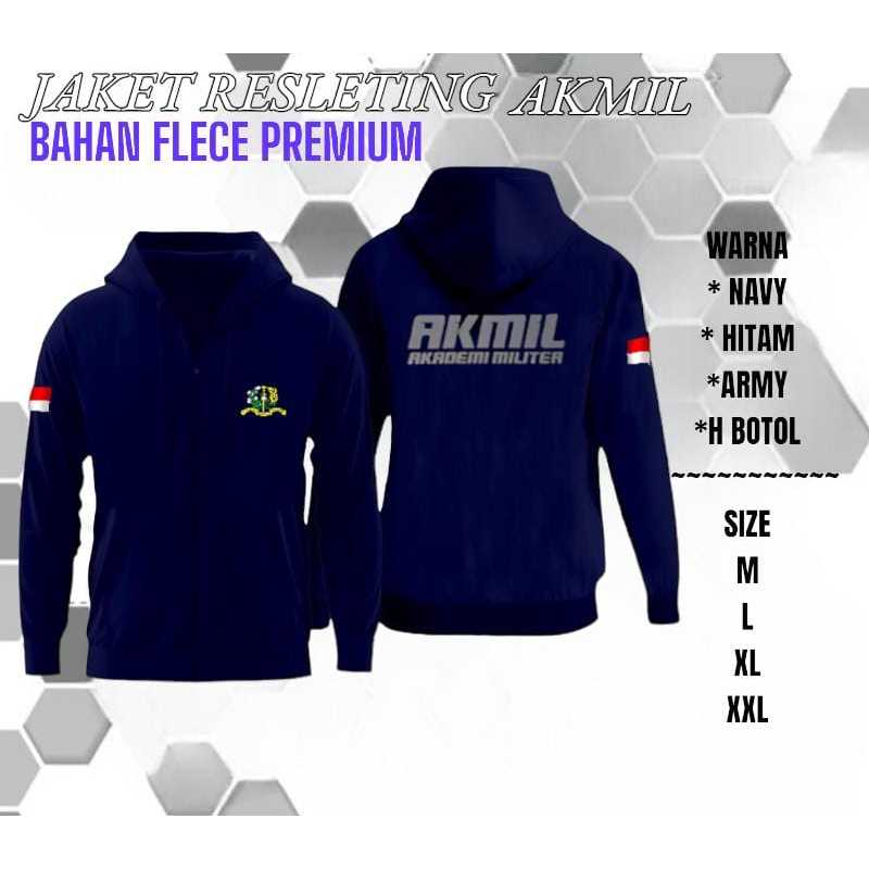 JAKET AKMIL 02 MODEL TERBARU / JAKET RESLETING AKMIL 02 / BAHAN FLECE