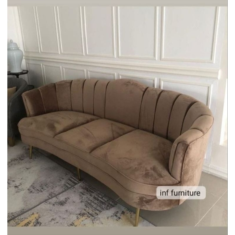 sofa cantik sofa minimalis sofa tamu sofa bludru newah