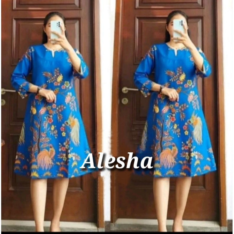 Dres imlek Wanita  Lapis Tricode Batik Modern Batik Kekinian