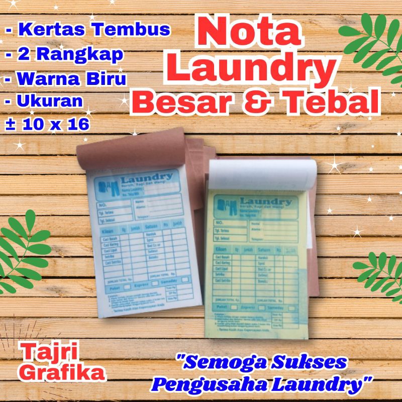 

Nota Laundry Besar Kirim Cepat Lebih Tebal