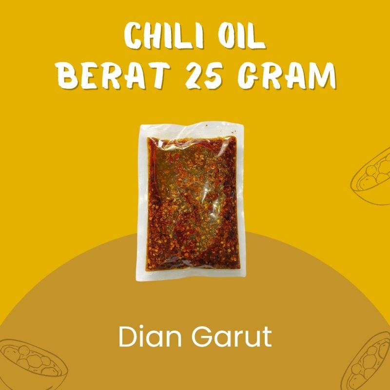 

Chili Oil Minyak Cabai 25 Gram Sachet Untuk Baso Aci Dimsum Seblak dan Makanan Instan Lainnya