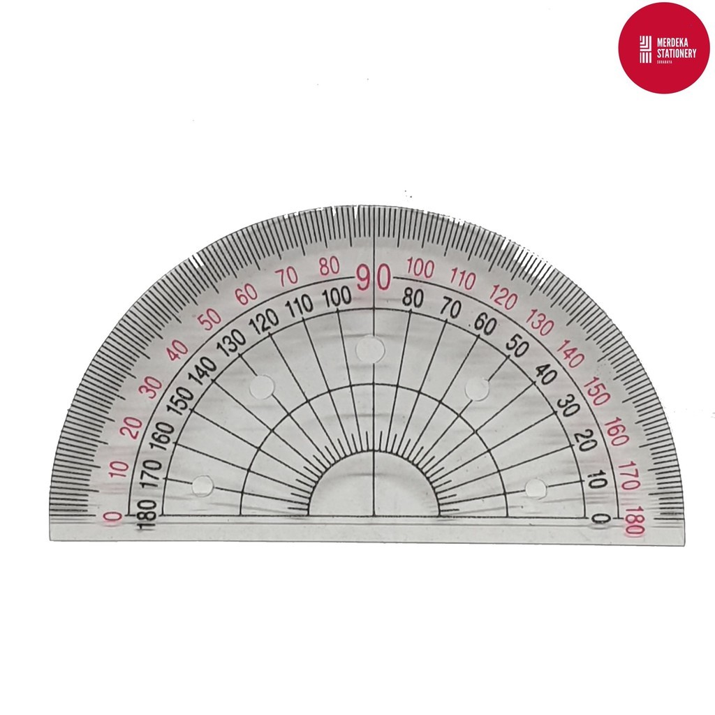 

Penggaris/Pengaris/Mistar/Ruler Plastik/Plastic Busur 180 derajat