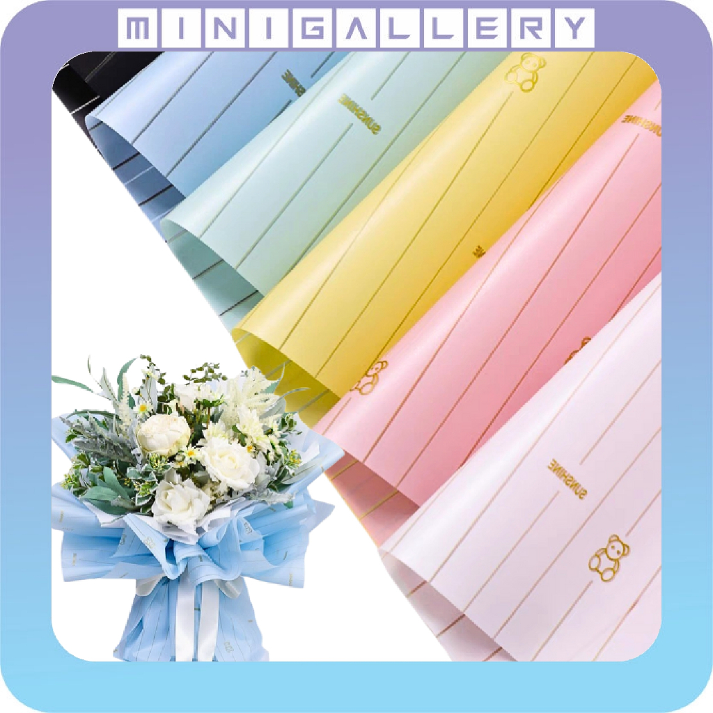 

20 LEMBAR Kertas Buket Bunga Flower Wrapping Cellophane Waterproof KB6096