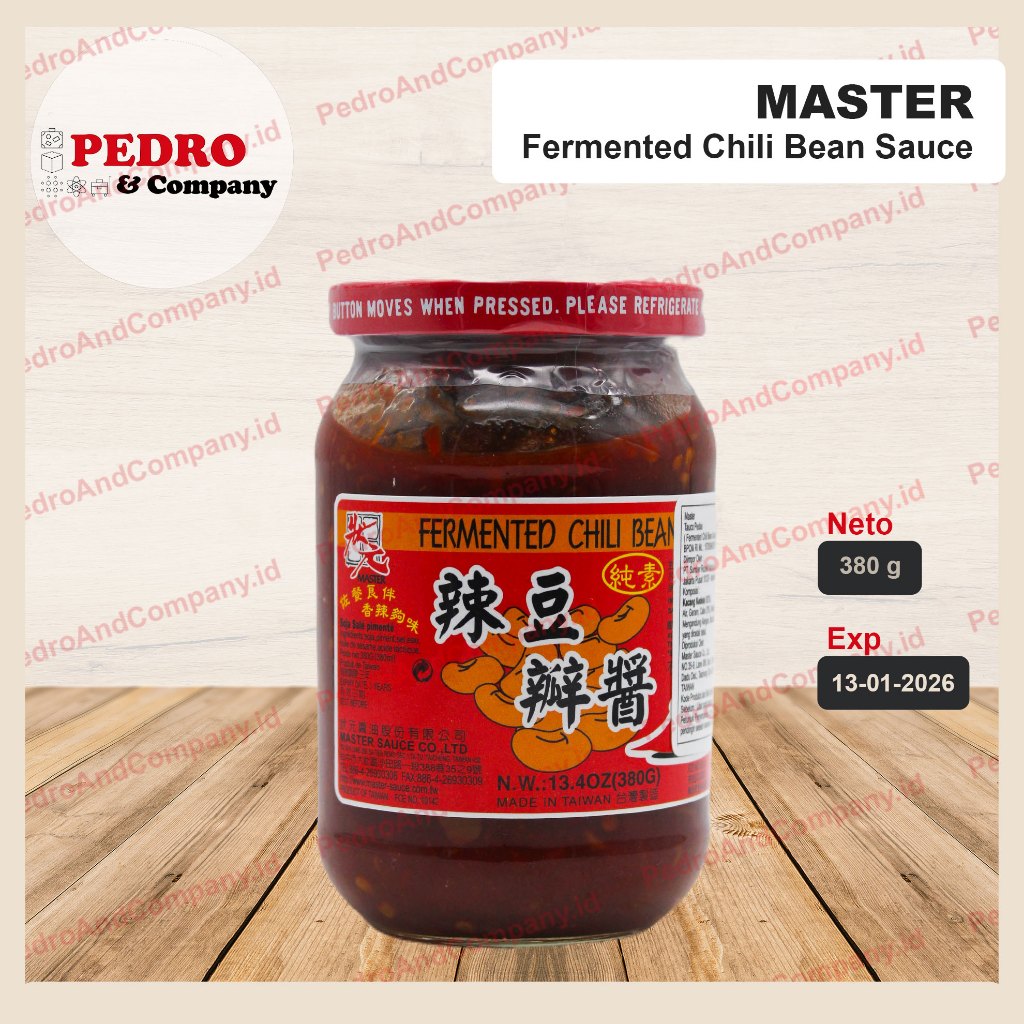 

Master fermented chili bean sauce 380 gram tauco pedas tau co