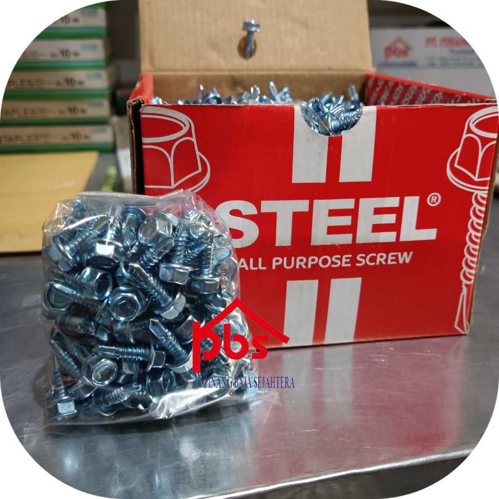 [INSTANT] (ECER) 10x16 / 10x19 Sekrup Baja Ringan Steel "L" / Turbofix "M"