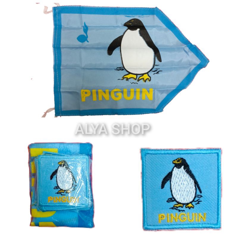 BET REGU PINGUIN | Bet Tanda Regu Hewan | Tanda Regu Bordir Gambar Hewan | Badge Pramuka