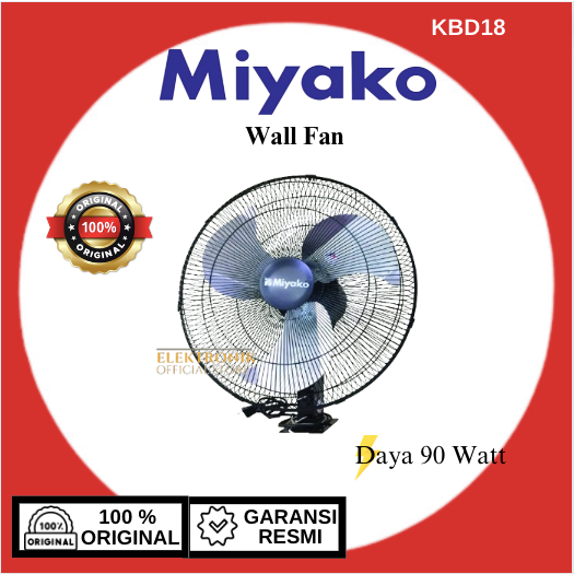 MIYAKO WALL FAN KDB18-18INCH/KBD-18/KBD 18/Kipas Angin Dinding/Kipas Angin Miyako/Wall Fan Miyako/ K