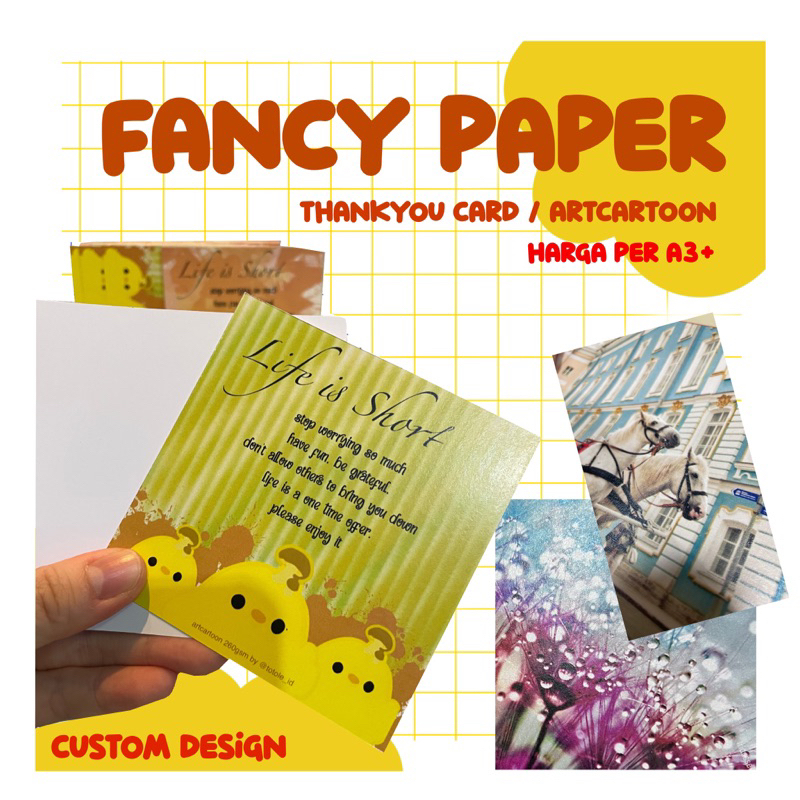 

CUSTOM DESIGN || artcartoon, thankyou card, ivory card, backcard, kertas custom