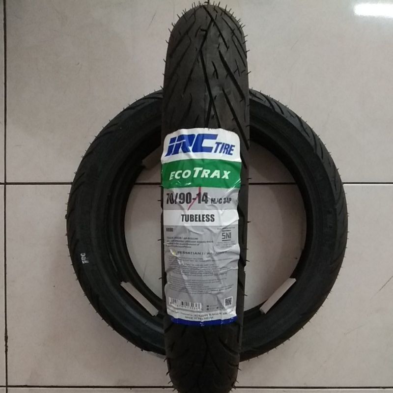 IRC 70/90-14 ECOTRAX tubeless motor matic