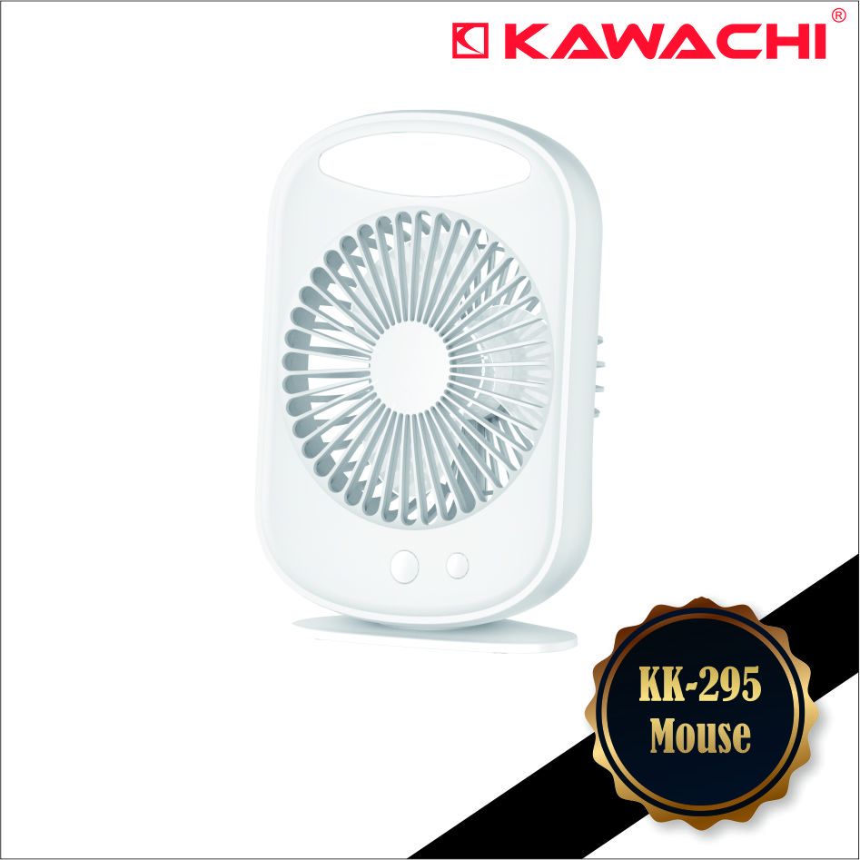Kawachi Yundai Kipas Angin Portable AC/DC /Kipas Angin Meja  5 Inch  Kk-295 Mouse