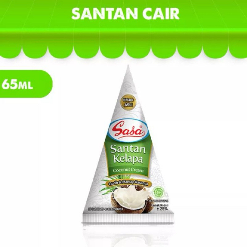 

Santan Sasa Cair 65ml Santan Kelapa Coconut Cream Santan Instan