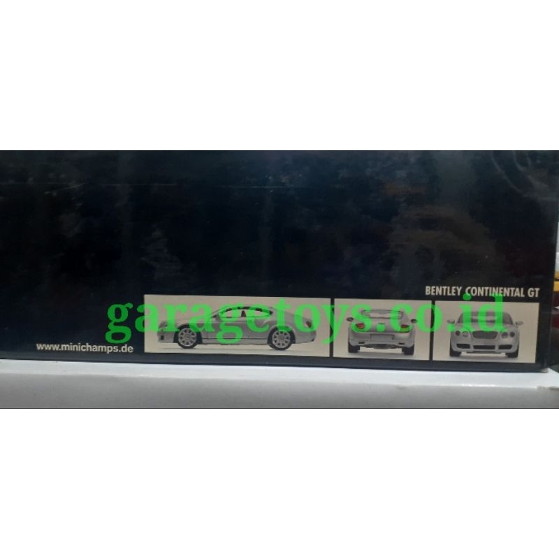 Minichamps 1:18 Diecast Bentley Continental GT
