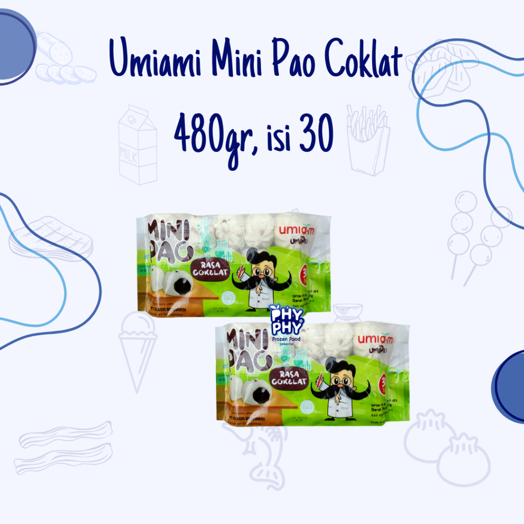 

Umiami Mini Pao Coklat 480gr / Bakpao Mini / Minipao Coklat