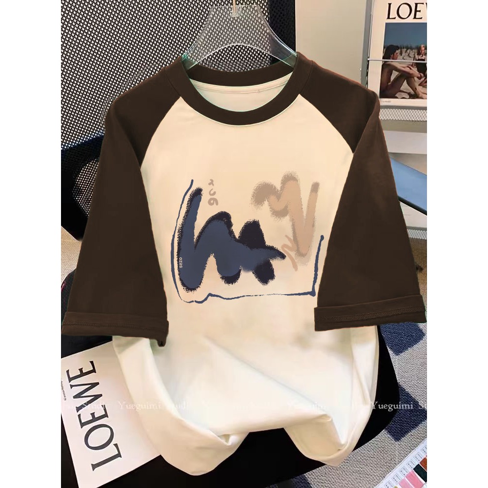 KOIKOO Kaos Raglan Kombinasi Lengan Warna 34 Seragam Pria Wanita | Kaos Raglan Wanita Korean Style K