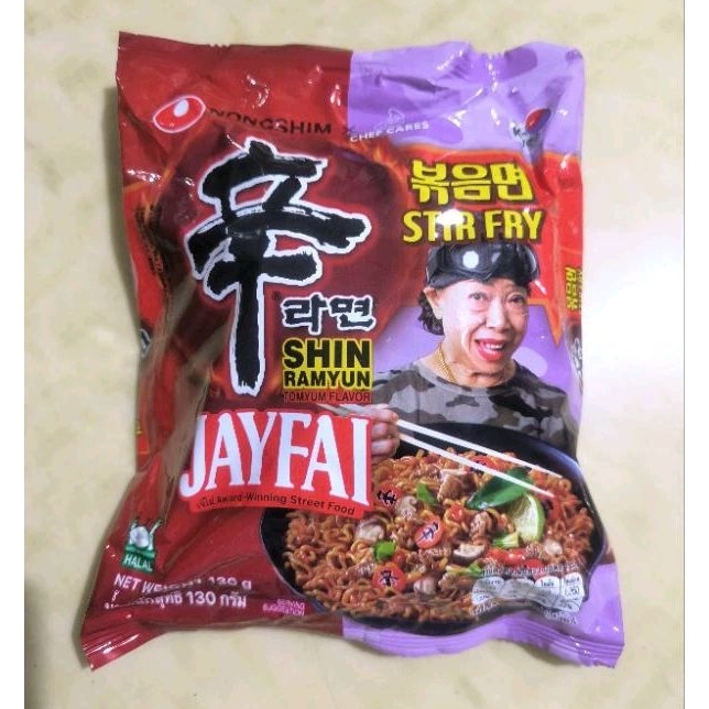 mie instan JAYFAI Shin  Ramyun stir fry KOREA noodle HALAL Mie viral Bangkok mie goreng