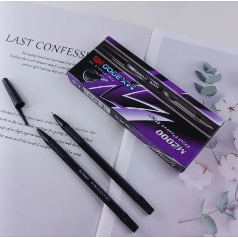 

Pulpen 1 Box Isi 12Pcs Pulpen MX2000ND Tinta Hitam Bolpoin Pen Pulpen Balpoint Pulpen 1 Lusin Pulpen Hitam Murah