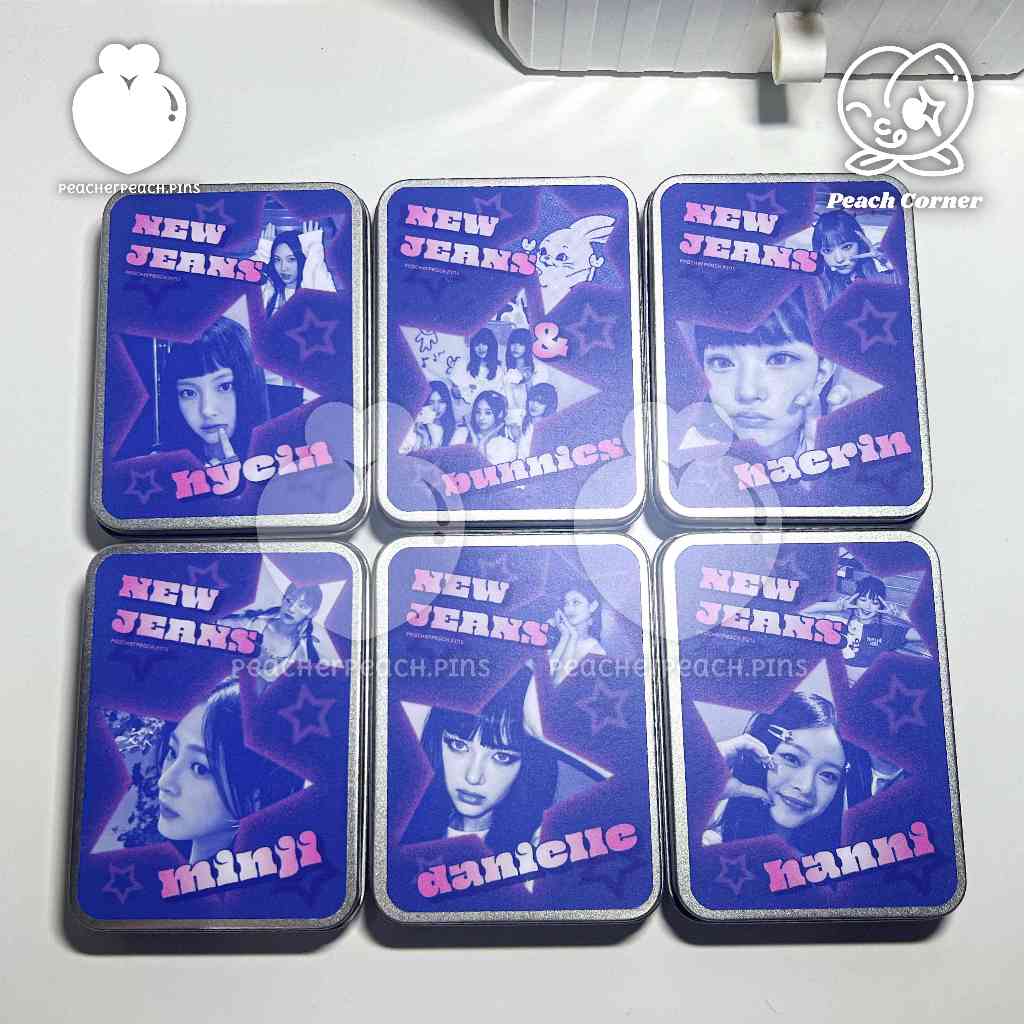 NewJeans Tin Case KPOP (Storage Metal Box) | Peacherpeach.pins | Storage Tempat Penyimpanan