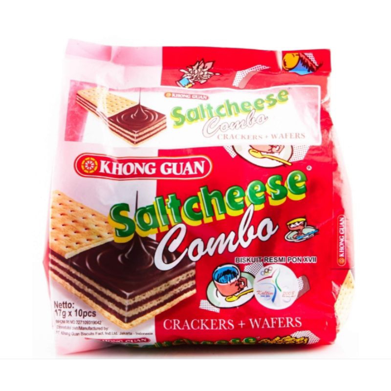 

KHONG GUAN Saltcheese Combo Crackers + Wafer 10 x 17 g