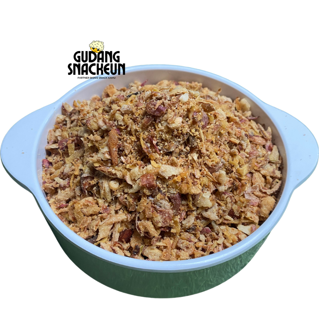 

BAWANG MERAH GORENG 100G / BRAMBANG GORENG GRADE B SIAP SAJI TOPPING BAKSO/NASI/CUANKIE