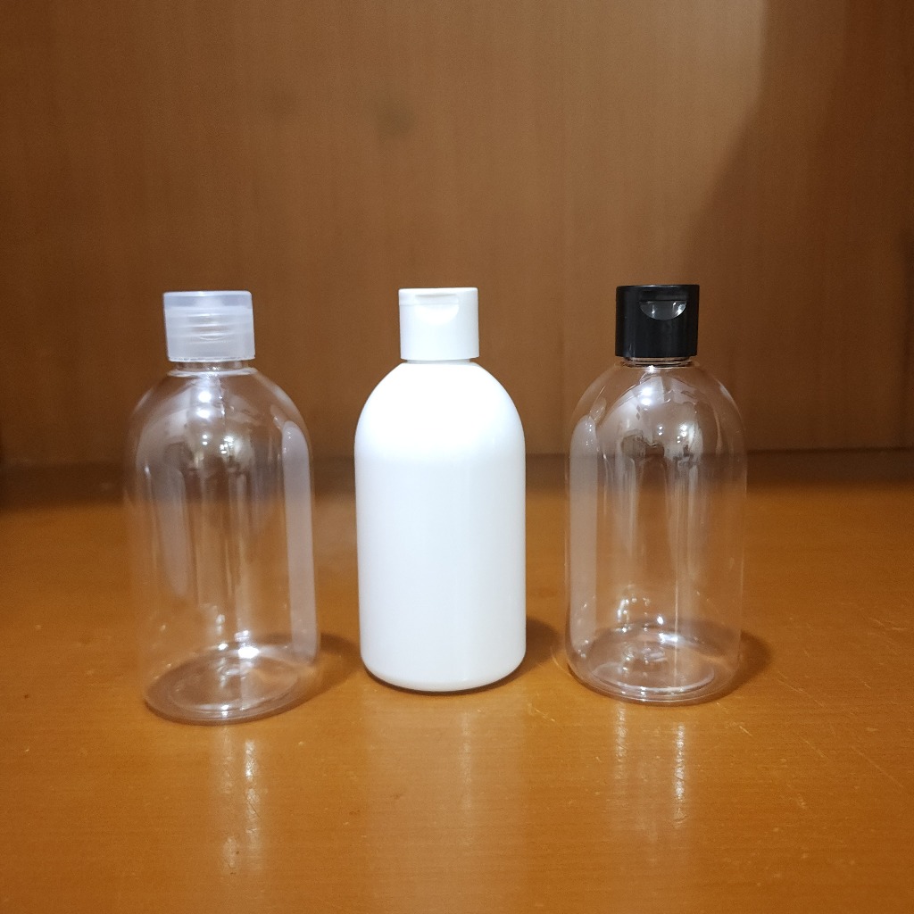 Botol Oval 250ml Fliptop - Botol Hand Lotion 250 ml Botol Hand Soap Botol Conditioner Botol PET Refi