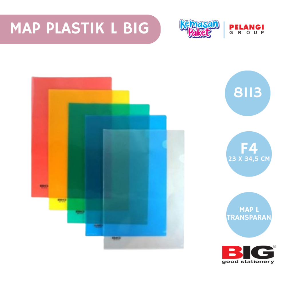 

MAP L BIG / MAP PLASTIK / CLEAR SLEEVE / MAP FILE BIG / STOPMAP F4