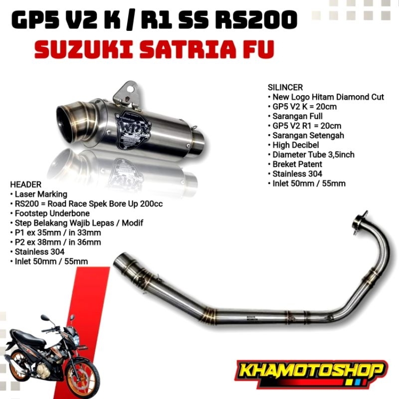 WRX GP5 V2 K / R1 SS RS200 SATRIA FU