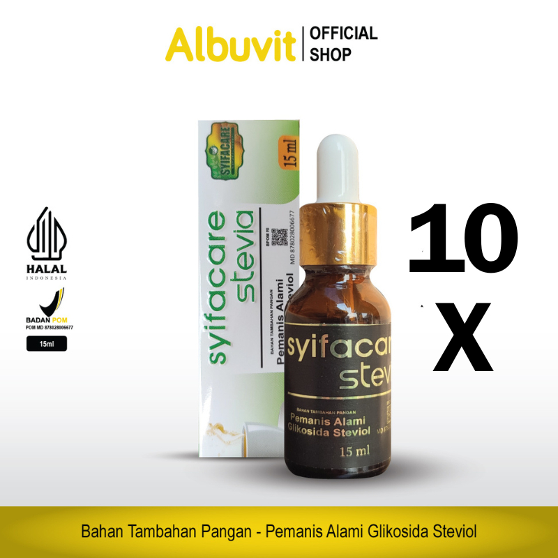 

PROMO PAKET RESELLER STEVIA 10 botol isi 15ml