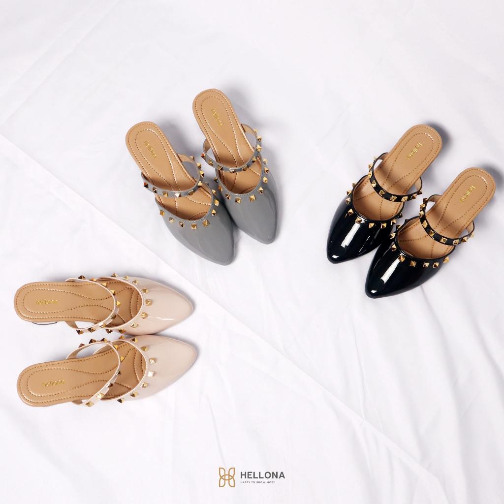HELLONA JASMINE Sepatu Heels Wanita Cantik Sol Anti Slip Hak 5 cm
