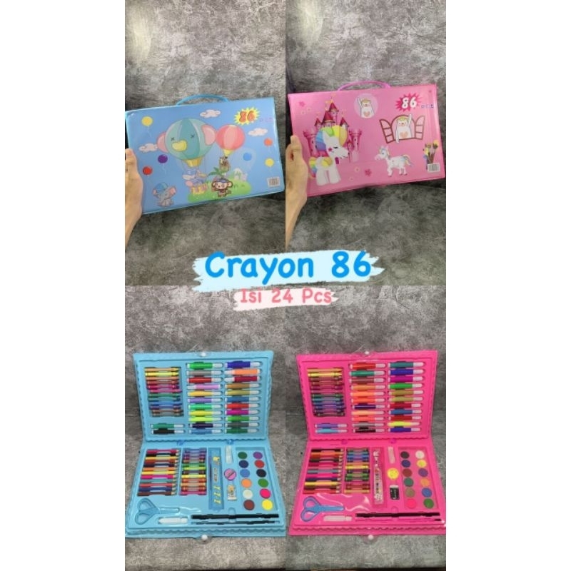 

Crayon warna isi 86 pcs