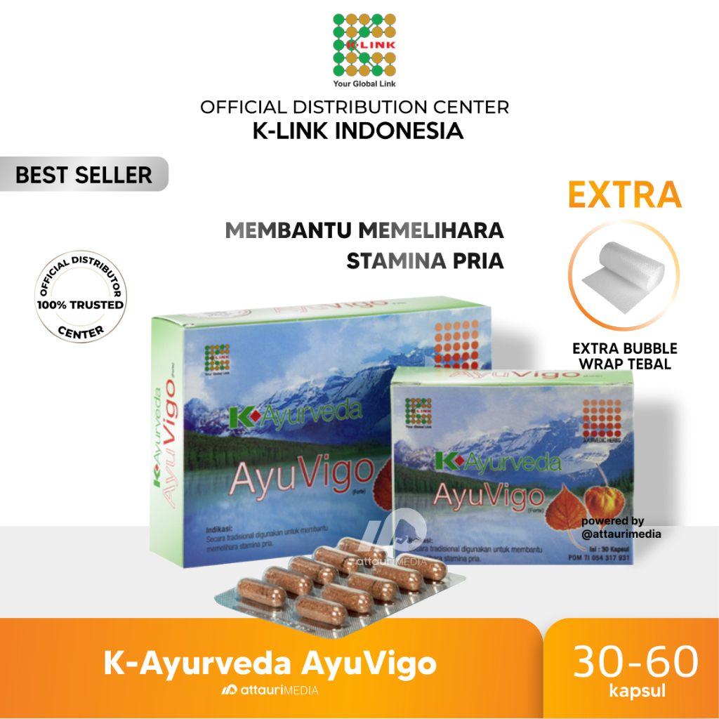 K-Ayurveda AyuVigo Original by Distributor Center K-LINK Indonesia