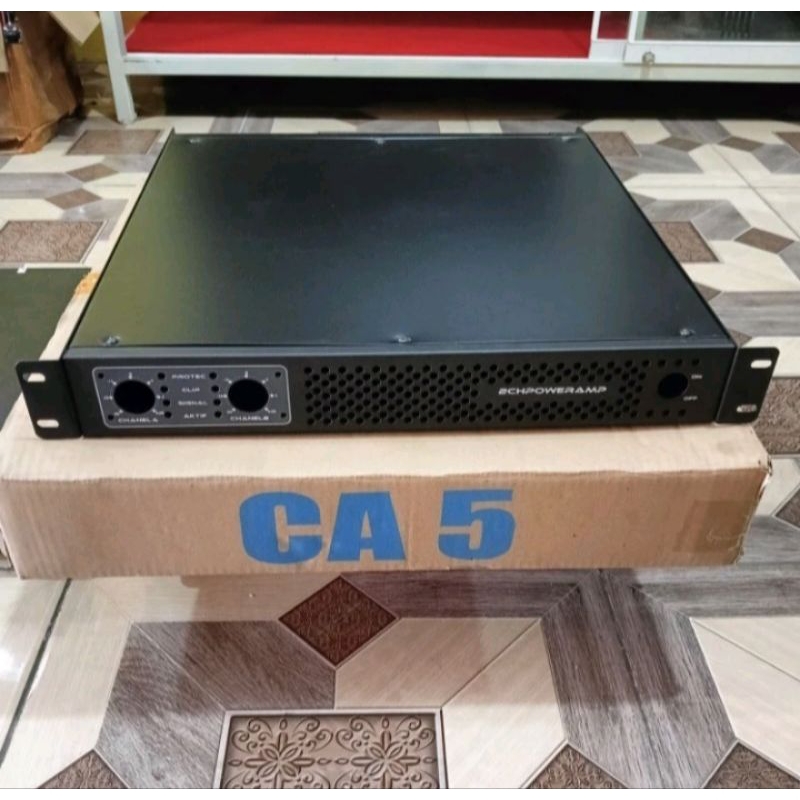 Box power 1U 2ch cocok untuk class D power amplifier