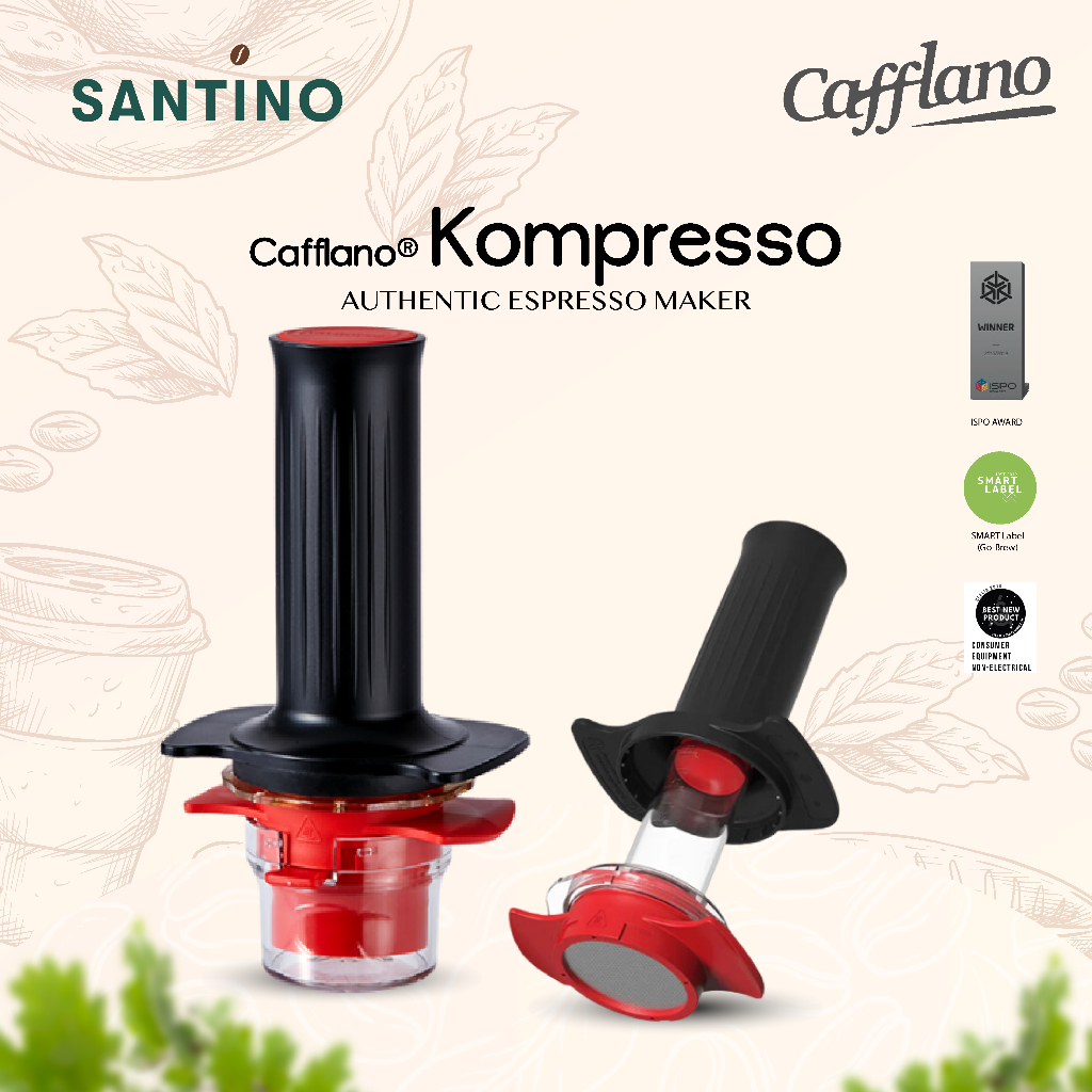 Cafflano Kompresso Espresso Maker - Alat Pembuat Espresso Manual